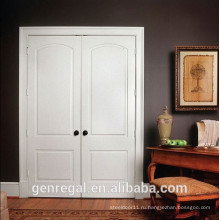 Классический интерьер белая роскошная двойная деревянная дверь